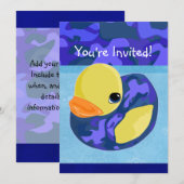 Blue Camo Rubber Ducky Kaart (Voorkant / Achterkant)