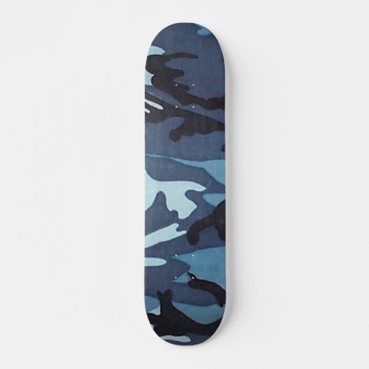 Blue Camo Skateboard Pro (Voorkant)