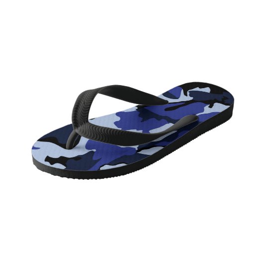 Blue Camo, Teenslippers van Kind (Schuin)