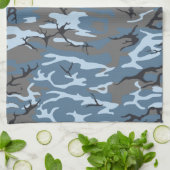 Blue Camo Theedoek (Gevouwen)