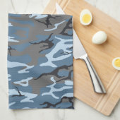 Blue Camo Theedoek (Quarter Fold)