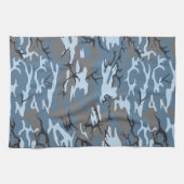 Blue Camo Theedoek (Horizontaal)