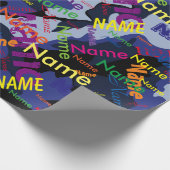 Blue Camo Voeg aangepaste omslagpapier toe Cadeaupapier (Hoek)