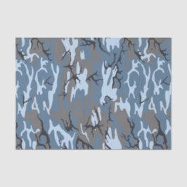 Blue Camo-weefselpapier Tissuepapier