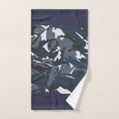 Blue Camou Bad Handdoek (Handdoek)