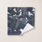 Blue Camou Bad Handdoek (Wasdoekje)
