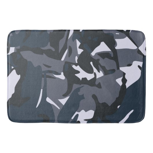 Blue Camou Badmat (Voorkant)