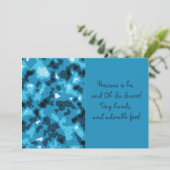 Blue Camouflage Baby Boy Birth Announement Aankondiging (Staand voorkant)