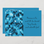 Blue Camouflage Baby Boy Birth Announement Aankondiging (Voorkant / Achterkant)