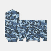 Blue Camouflage Bedankdoosjes (Uitgevouwen)