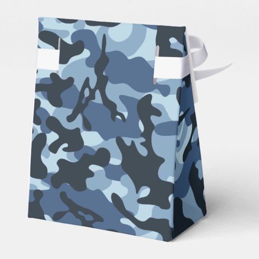 Blue Camouflage Bedankdoosjes (Achterkant)