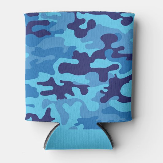 Blue Camouflage Blikjeskoeler (Voorkant)