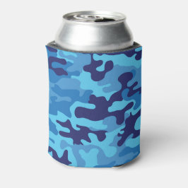 Blue Camouflage Blikjeskoeler