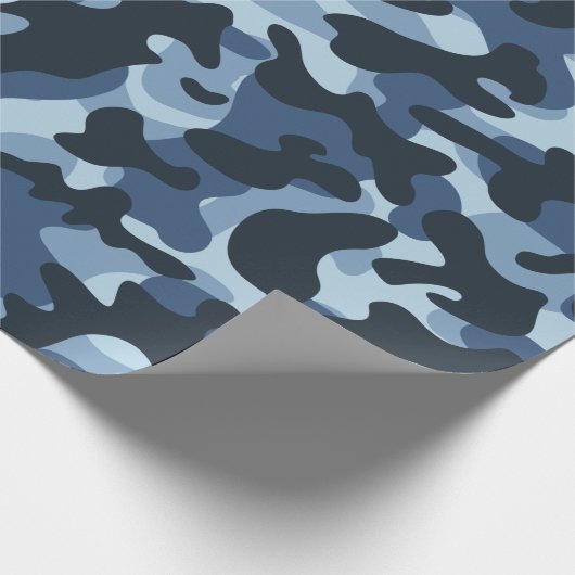 Blue Camouflage Cadeaupapier (Hoek)