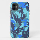 Blue Camouflage Case-Mate iPhone Case (Achterkant)