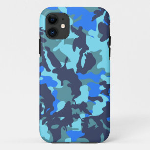 Blue Camouflage iPhone 11 Hoesje