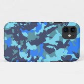 Blue Camouflage Case-Mate iPhone Case (Achterkant (horizontaal))