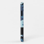 Blue Camouflage Case-Mate iPhone Case (Achterkant/rechts)