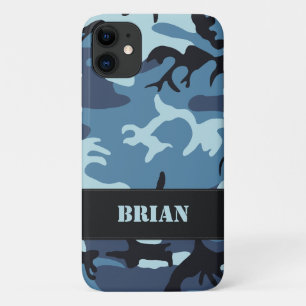Blue Camouflage iPhone 11 Hoesje