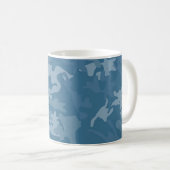 Blue Camouflage CUP Koffiemok (Voorkant rechts)
