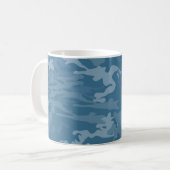 Blue Camouflage CUP Koffiemok (Voorkant links)