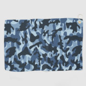 Blue Camouflage Golfhanddoek (Horizontaal)