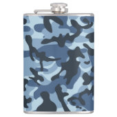 Blue Camouflage Heupfles (Voorkant)