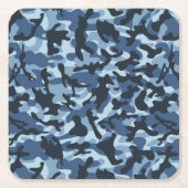 Blue Camouflage Kartonnen Onderzetters (Voorkant)