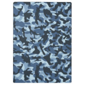 Blue Camouflage Klembord (Achterkant)