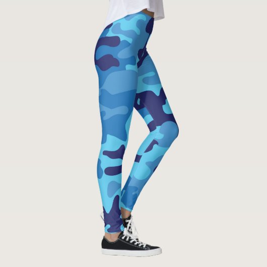 Blue Camouflage Leggings (Rechts)
