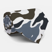 Blue Camouflage Mannen Stropdas (Opgerold)