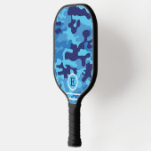 Blue Camouflage Monogram Pickleball Paddle (Links)