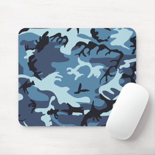 Blue Camouflage Muismat (Met muis)