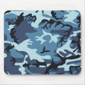 Blue Camouflage Muismat (Voorkant)