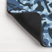 Blue Camouflage Muismat (Hoek)