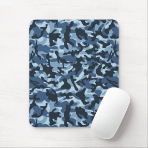 Blue Camouflage Muismat