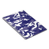 Blue Camouflage Notitieboek (Rechterzijde)
