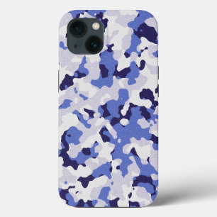 Blue camouflage patroonpatroon Hoesje-Mate iPhone  Case-Mate iPhone Case