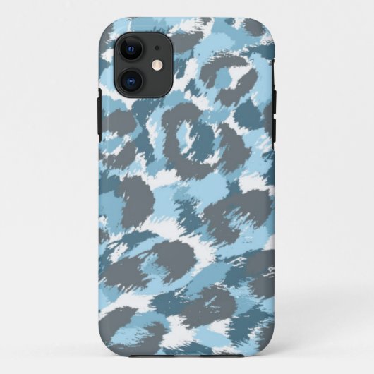 Blue Camouflage Pattern Case-Mate iPhone Case (Achterkant)