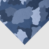 Blue Camouflage Pattern Tissuepapier (Detail)