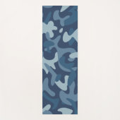 Blue Camouflage Pattern Yogamat (Voorkant)