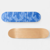 Blue Camouflage Persoonlijk Skateboard (Horizontaal)
