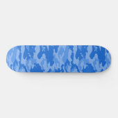 Blue Camouflage Persoonlijk Skateboard (Horizontaal)
