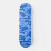 Blue Camouflage Persoonlijk Skateboard (Voorkant)
