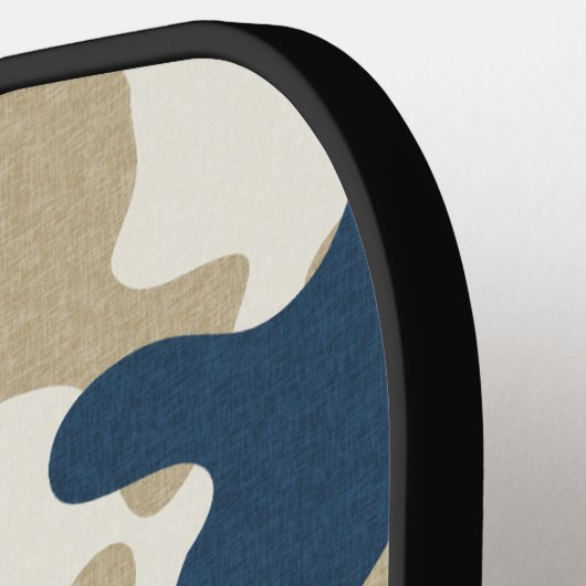 Blue Camouflage Pickleball Paddle (Links Detail)