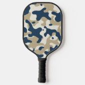 Blue Camouflage Pickleball Paddle (Achterkant)