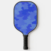 Blue Camouflage Pickleball Paddle (Voorkant)