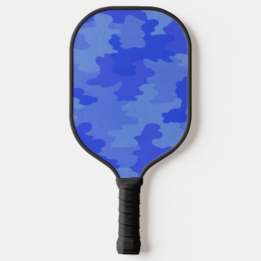 Blue Camouflage Pickleball Paddle (Achterkant)