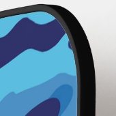 Blue Camouflage Pickleball Paddle (Links Detail)