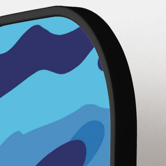 Blue Camouflage Pickleball Paddle (Links Detail)